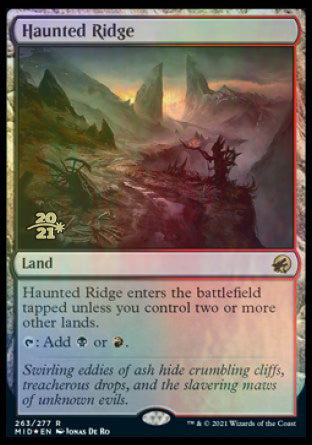 Haunted Ridge [Innistrad: Midnight Hunt Prerelease Promos] Magic: The Gathering