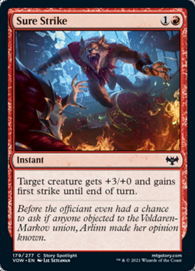 Sure Strike [Innistrad: Crimson Vow] Magic: The Gathering