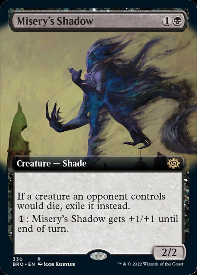 Misery's Shadow (Extended Art) [The Brothers' War] Magic: The Gathering