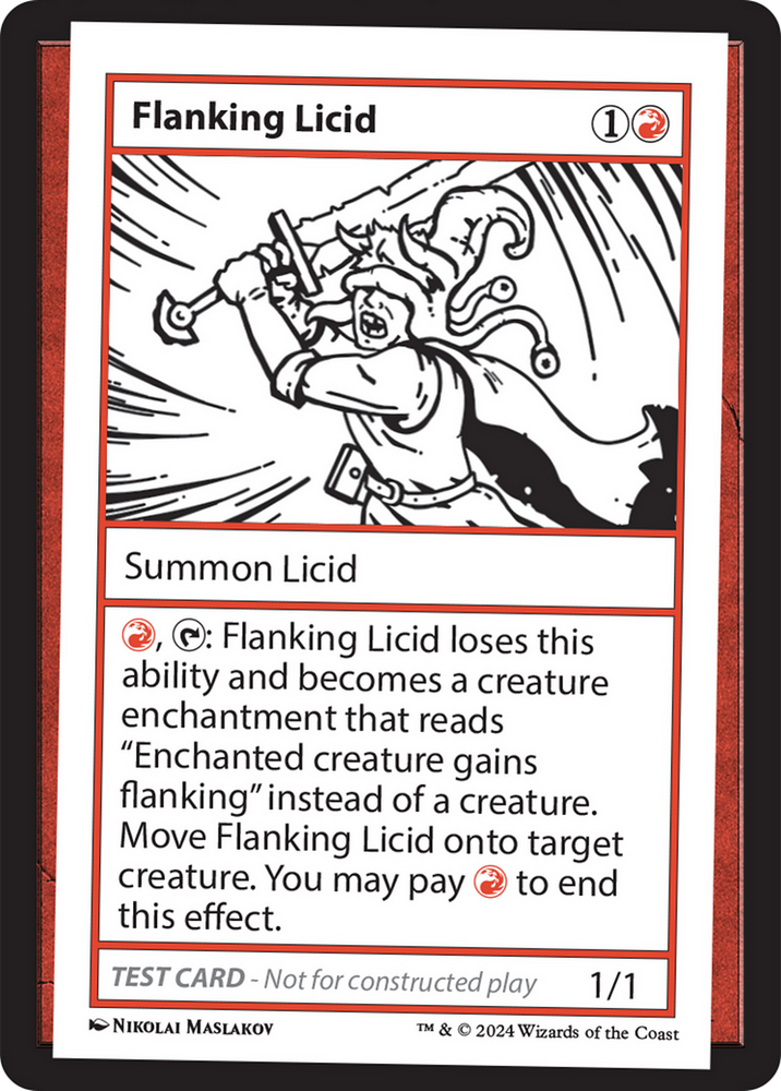 Flanking Licid [Mystery Booster 2 Playtest Cards] Magic: The Gathering