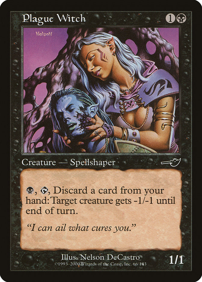 Plague Witch [Nemesis] Magic: The Gathering