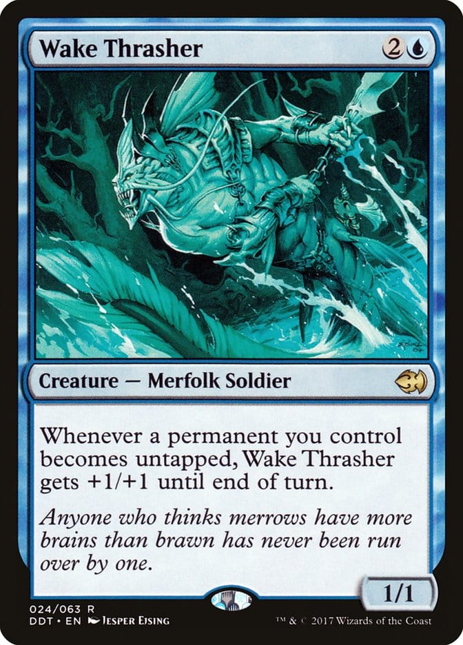 Wake Thrasher [Duel Decks: Merfolk vs. Goblins] Magic: The Gathering