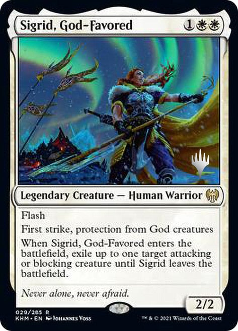 Sigrid, God-Favored (Promo Pack) [Kaldheim Promos] Magic: The Gathering