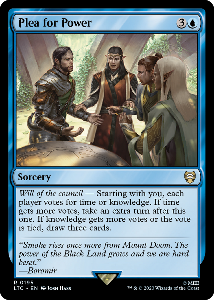 Plea for Power [The Lord of the Rings: Tales of Middle-Earth Commander] Magic: The Gathering