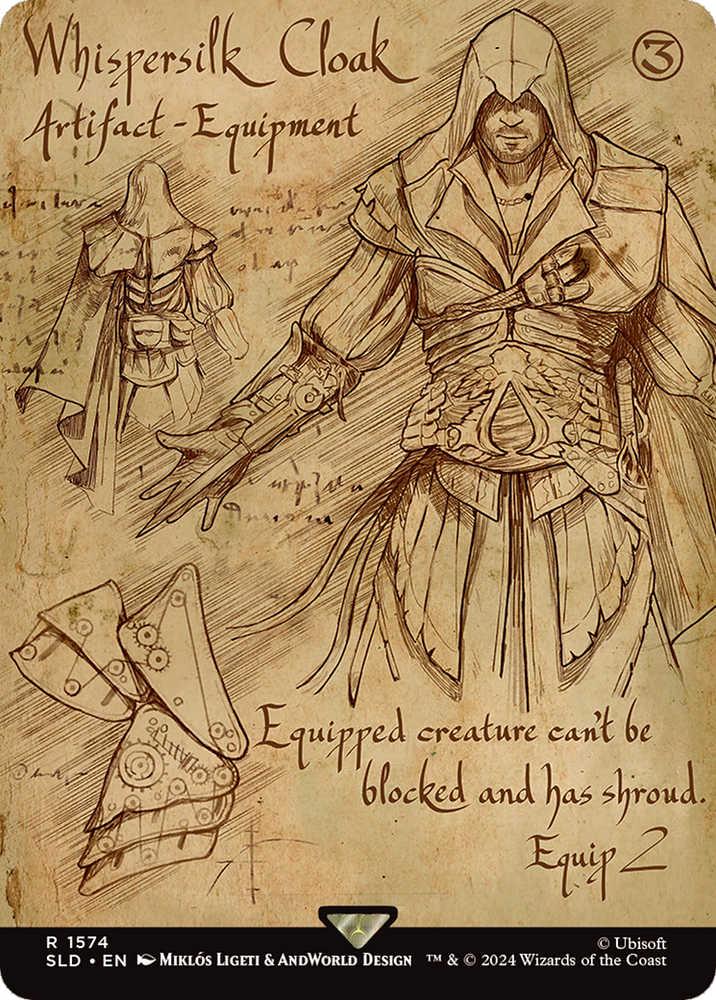 Whispersilk Cloak [Secret Lair Drop Series] Magic: The Gathering