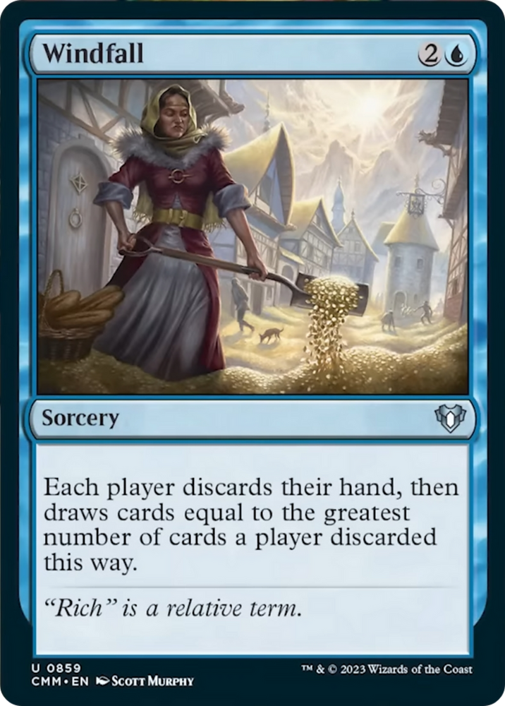 Windfall [Commander Masters] Magic: The Gathering