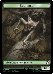 Energy Reserve // Squirrel Double-Sided Token [Fallout Tokens] Magic: The Gathering