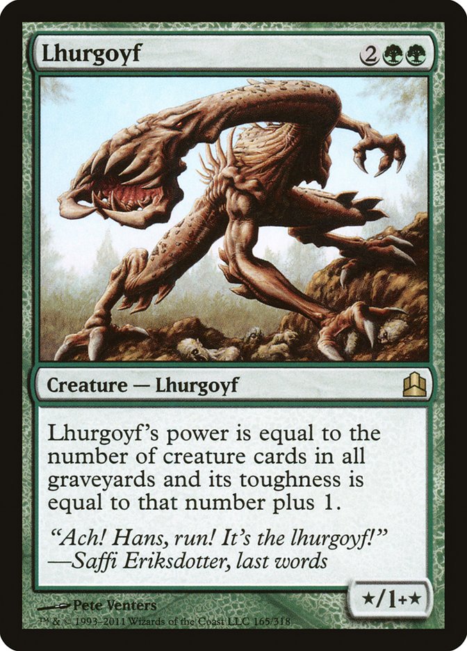Lhurgoyf [Commander 2011] Magic: The Gathering