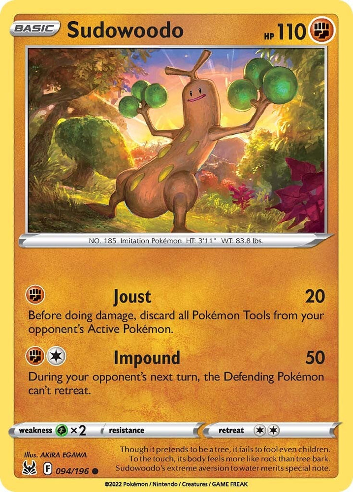 Sudowoodo (094/196) [Sword & Shield: Lost Origin] Pokémon