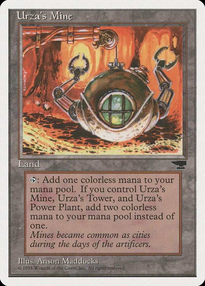 Urza's Mine (Orange Background) [Chronicles] Magic: The Gathering