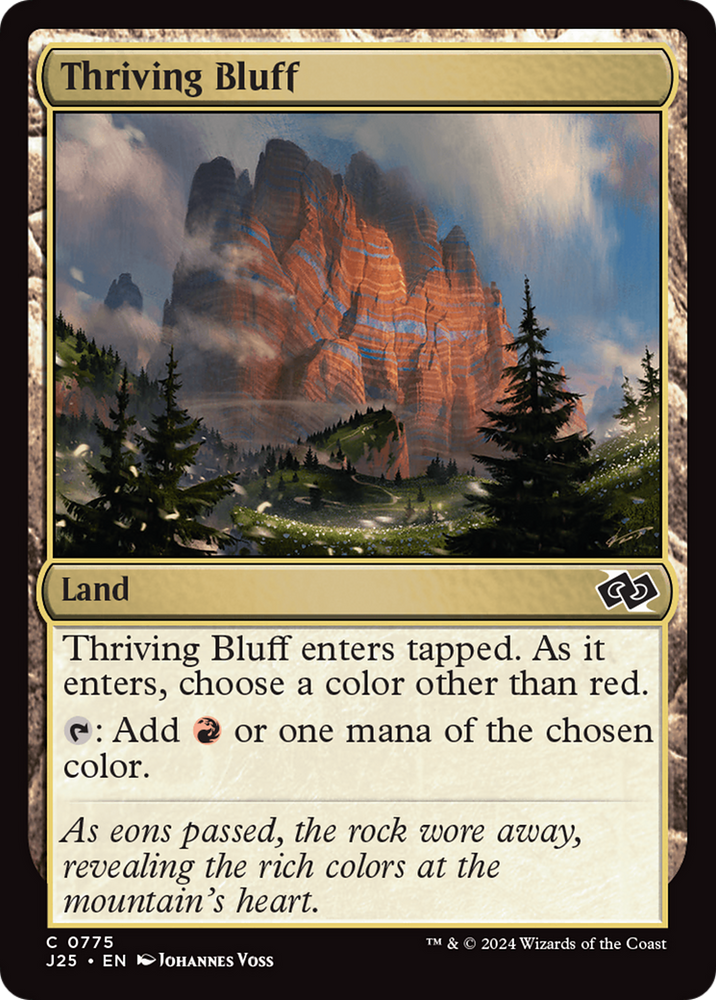 Thriving Bluff [Foundations Jumpstart] Magic: The Gathering