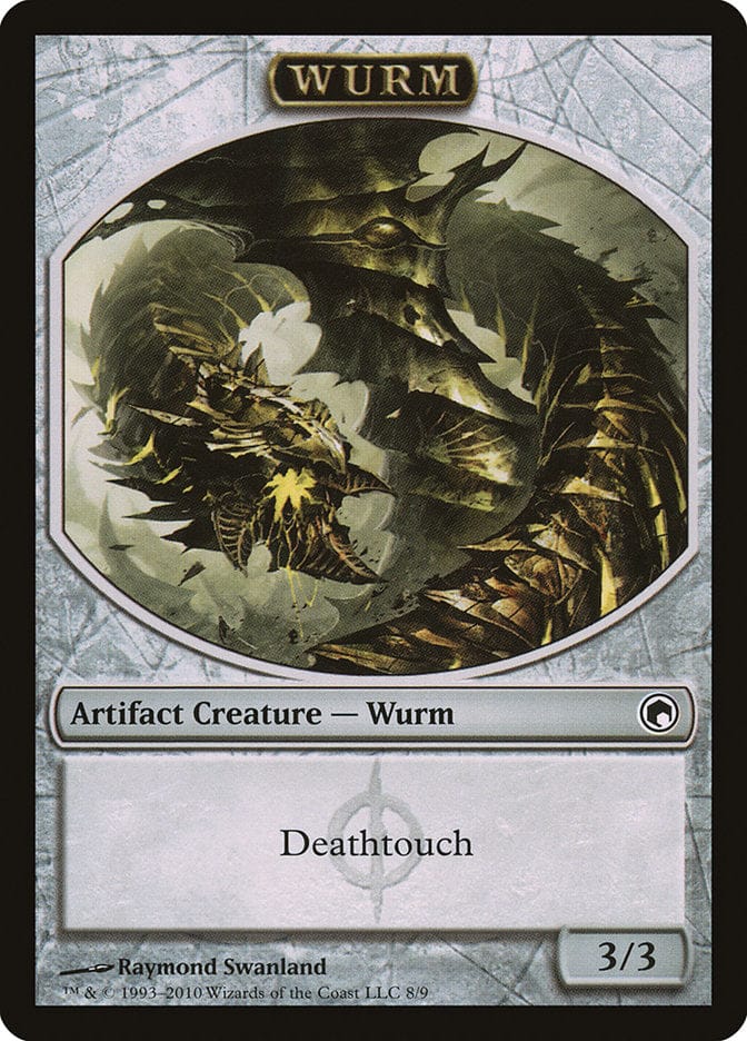 Wurm Token (8/9) [Scars of Mirrodin Tokens] Magic: The Gathering