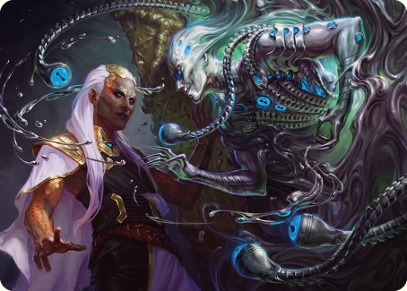 Mirage Mockery Art Card [Phyrexia: All Will Be One Art Series] Magic: The Gathering