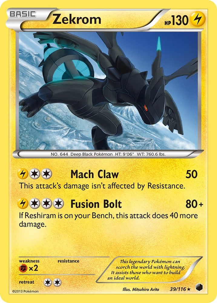 Zekrom (39/116) [Black & White: Plasma Freeze] Pokémon