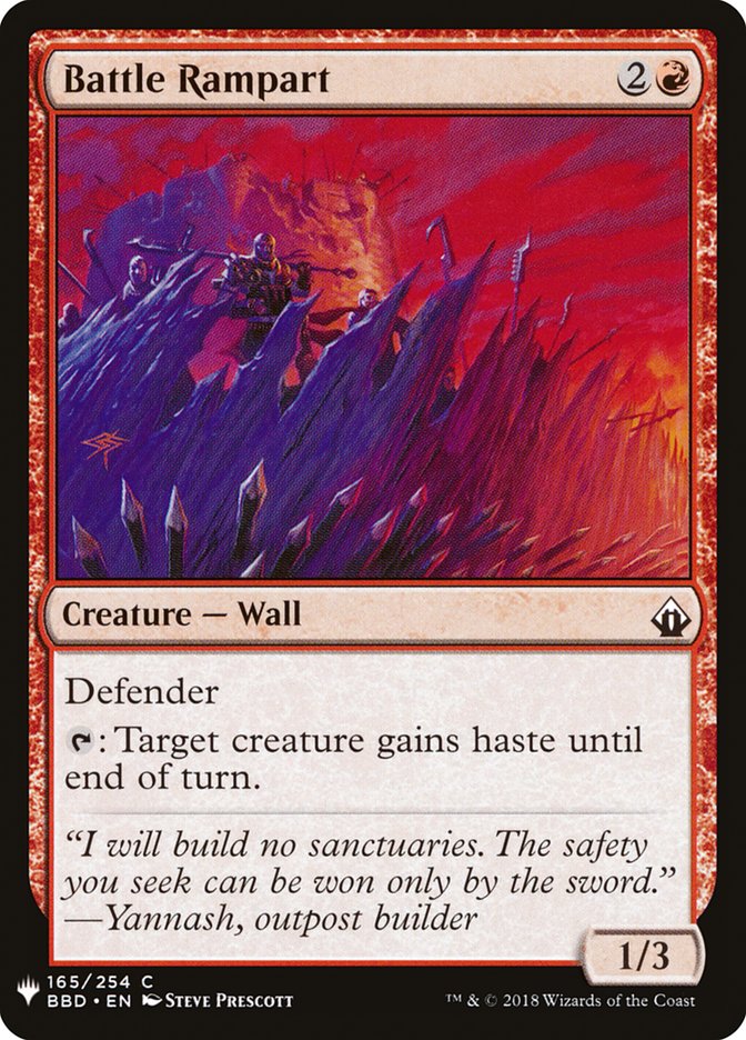 Battle Rampart [Mystery Booster] Magic: The Gathering