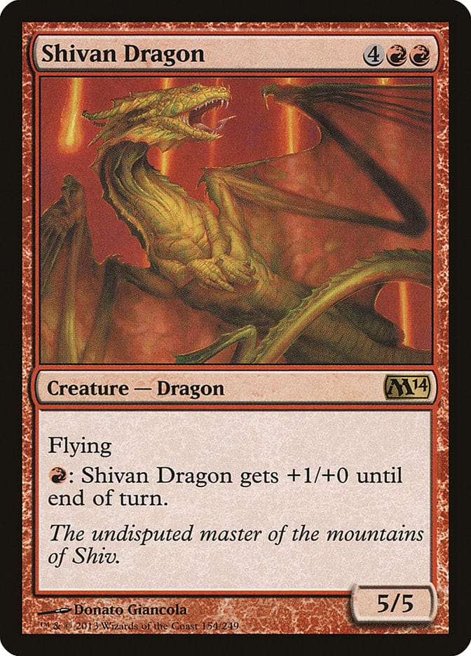 Shivan Dragon [Magic 2014] Magic: The Gathering