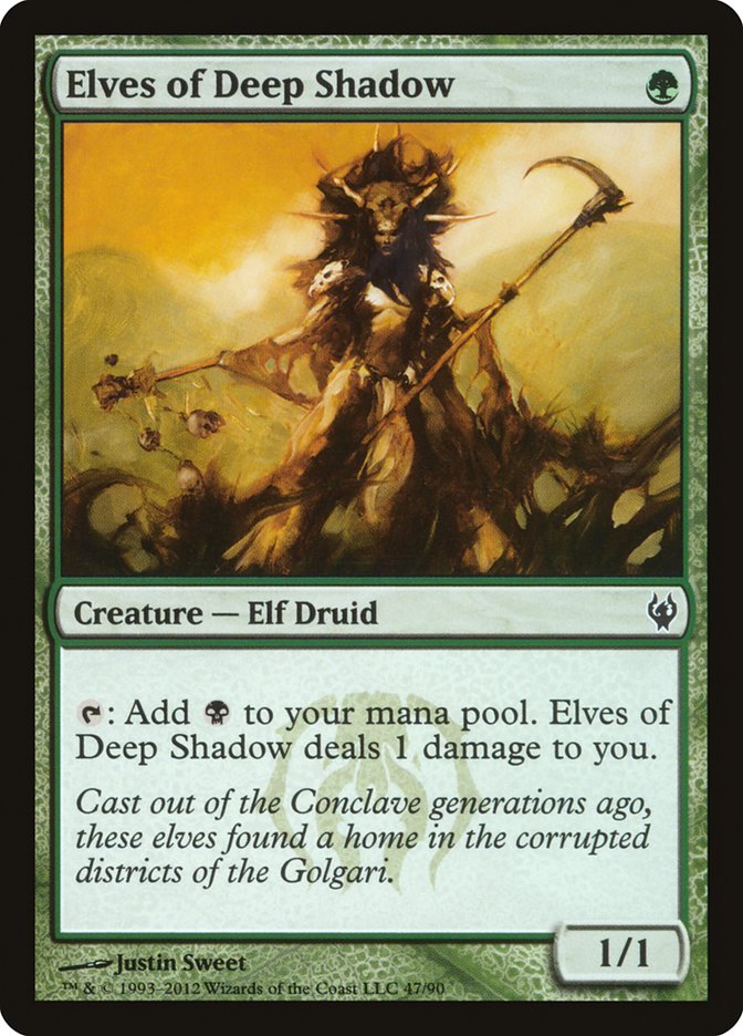 Elves of Deep Shadow [Duel Decks: Izzet vs. Golgari] Magic: The Gathering