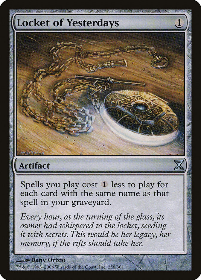 Locket of Yesterdays [Time Spiral] Magic: The Gathering
