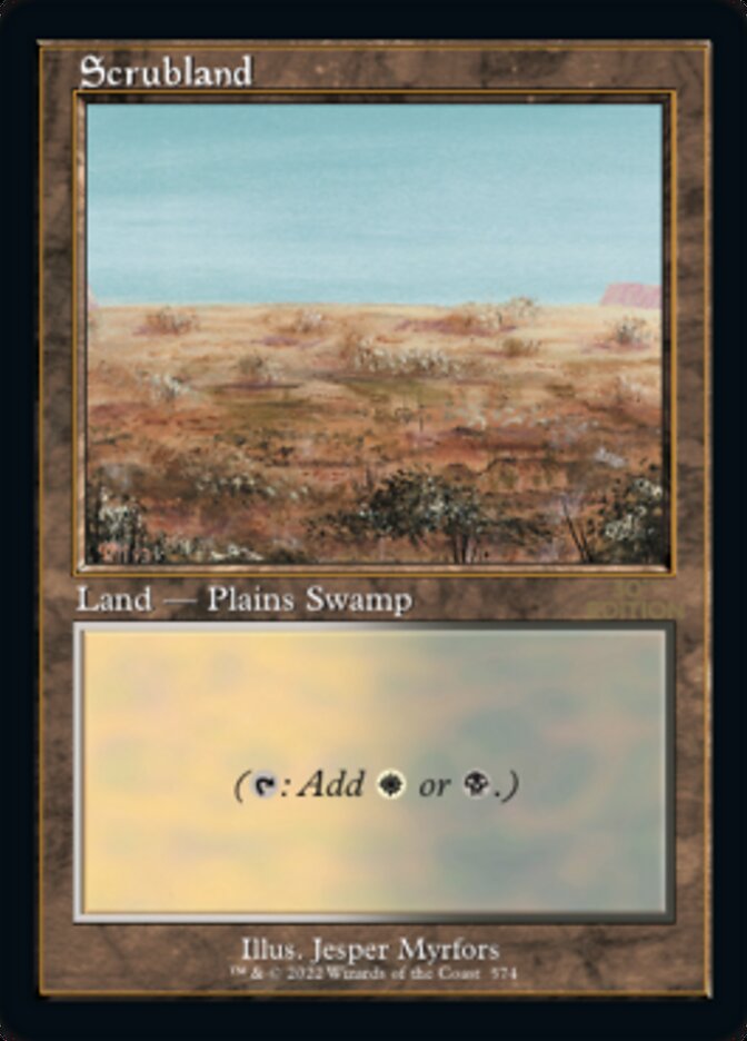 Scrubland (Retro) [30th Anniversary Edition] Magic: The Gathering