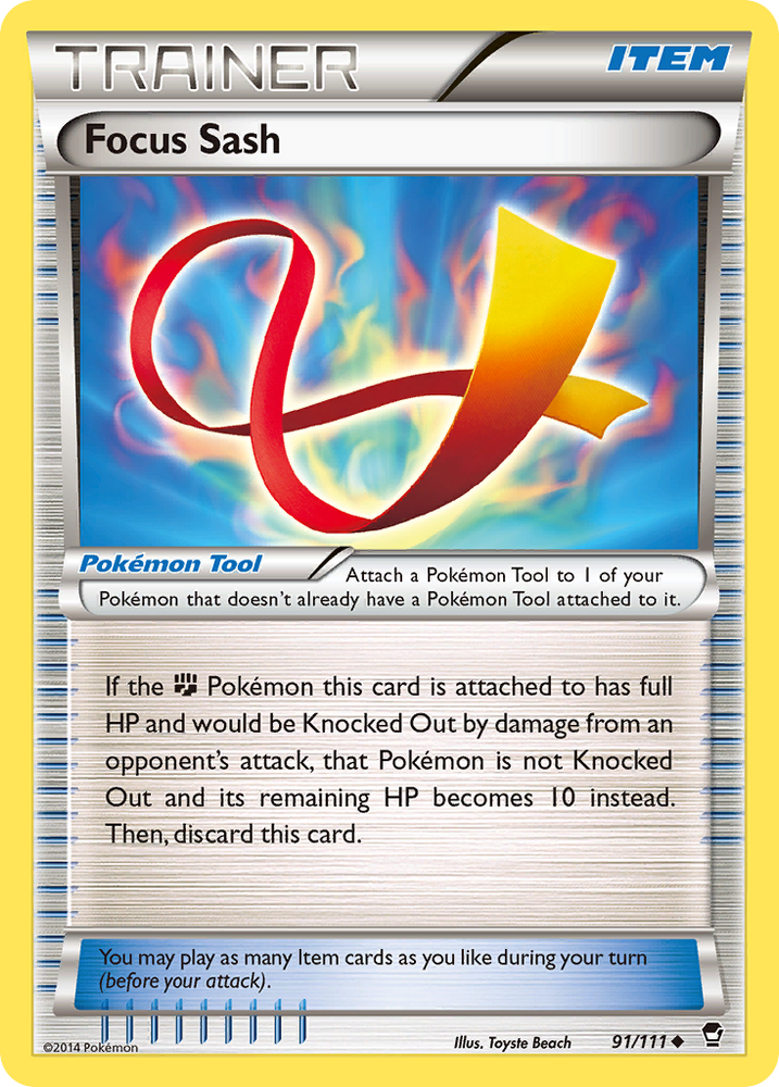Focus Sash (91/111) [XY: Furious Fists] Pokémon