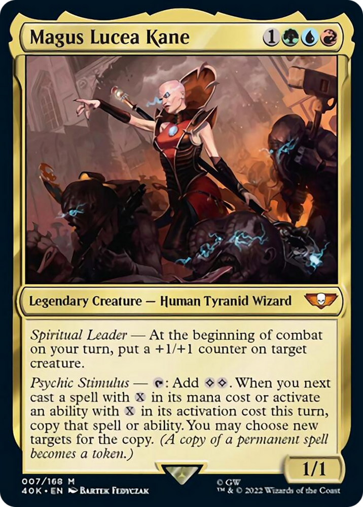 Magus Lucea Kane (Surge Foil) [Warhammer 40,000] Magic: The Gathering