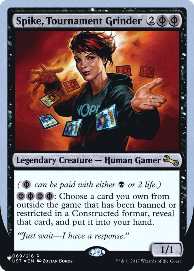 Spike, Tournament Grinder (Unfinity Foil Edition) [The List] Magic: The Gathering