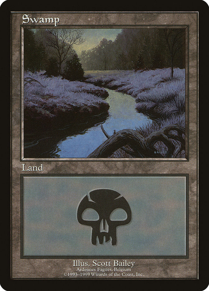 Swamp (5) [European Land Program] Magic: The Gathering