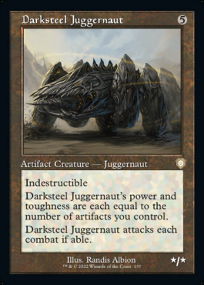 Darksteel Juggernaut (Retro) [The Brothers' War Commander] Magic: The Gathering