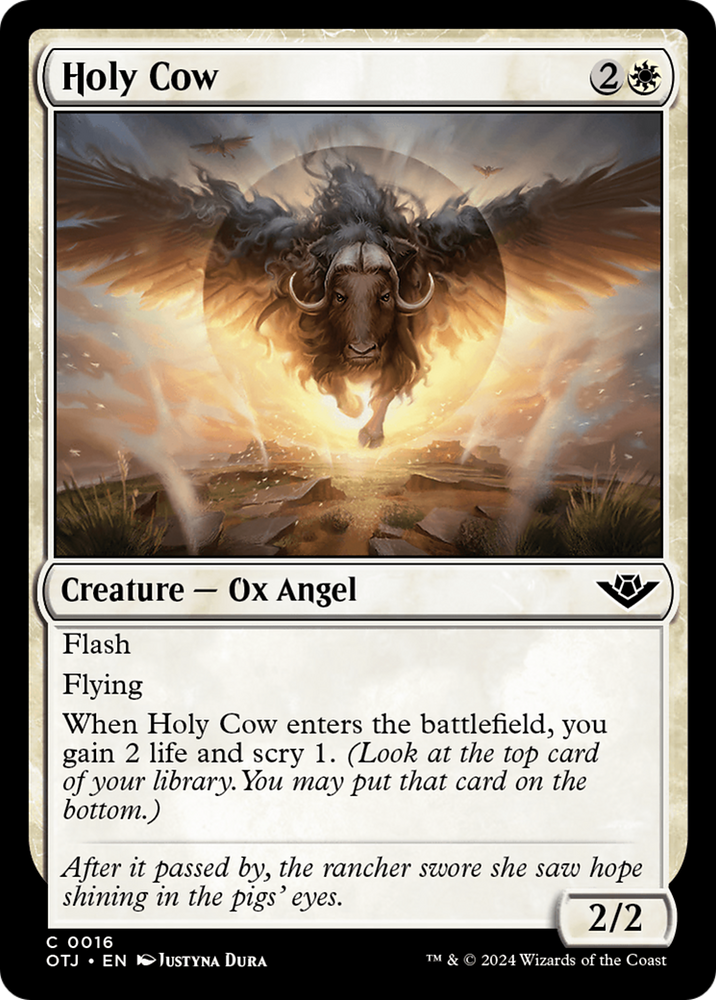 Holy Cow [Outlaws of Thunder Junction] Magic: The Gathering