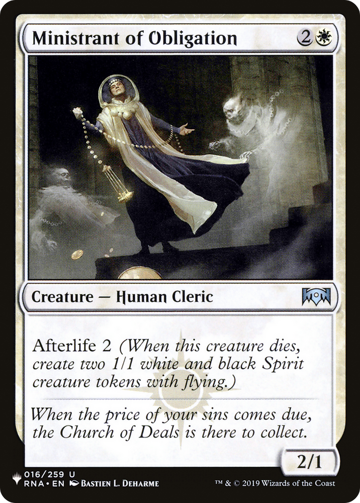 Ministrant of Obligation [The List] Magic: The Gathering