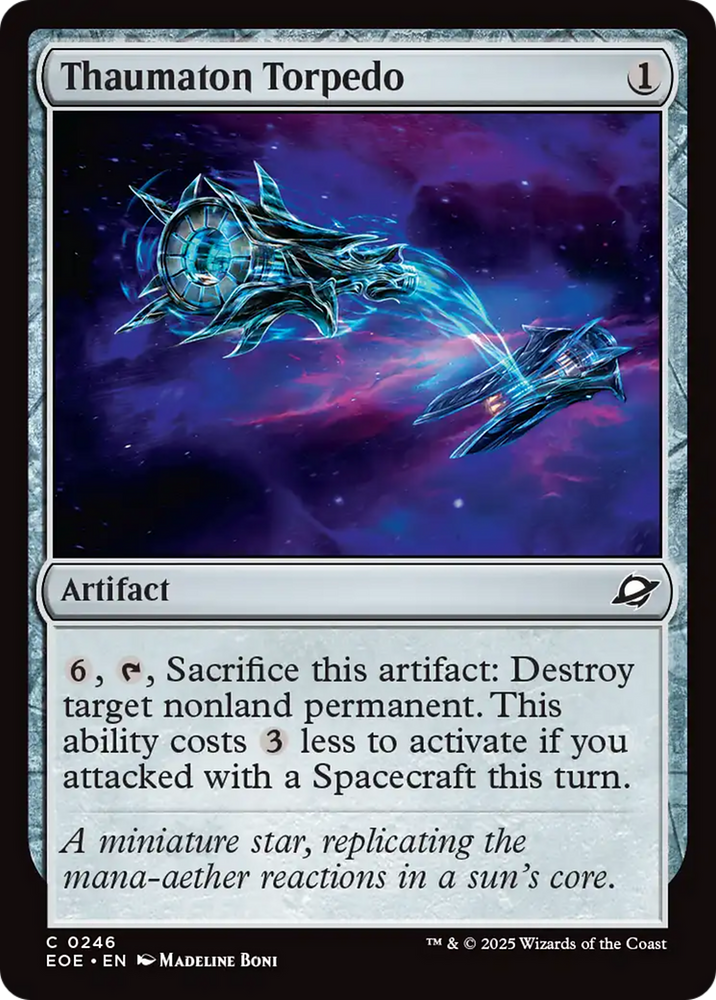Thaumaton Torpedo [Edge of Eternities] Magic: The Gathering