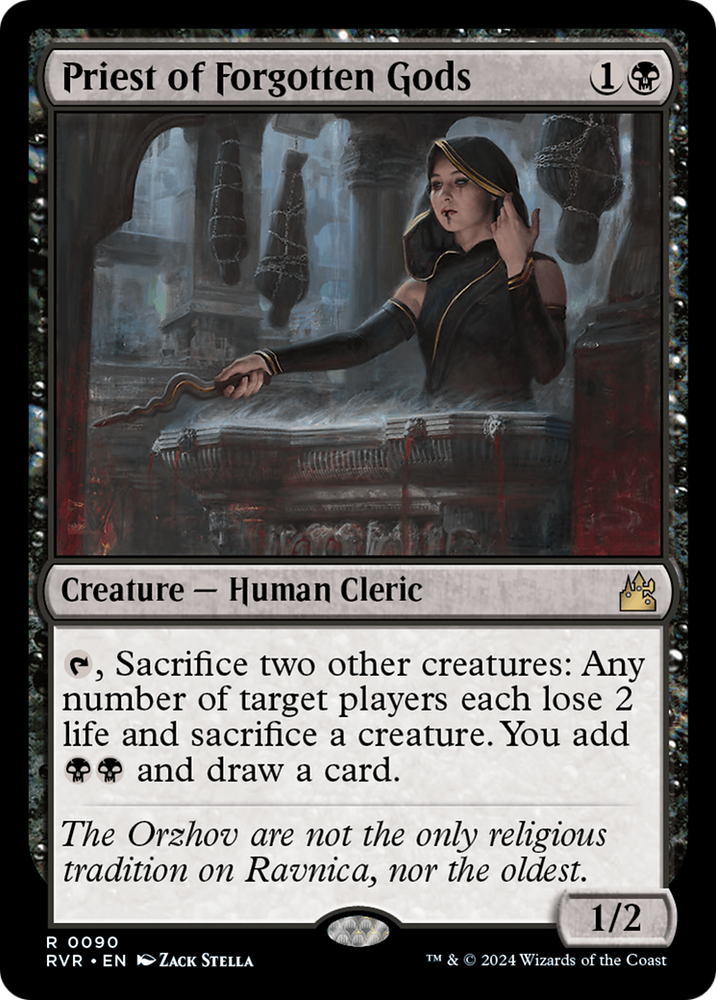 Priest of Forgotten Gods [Ravnica Remastered] Magic: The Gathering