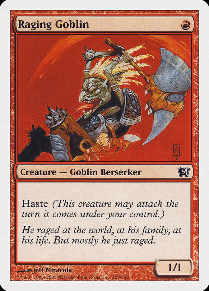 Raging Goblin [Ninth Edition] Magic: The Gathering