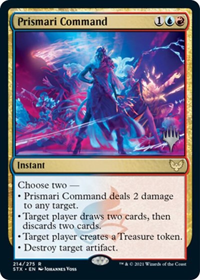 Prismari Command (Promo Pack) [Strixhaven: School of Mages Promos] Magic: The Gathering