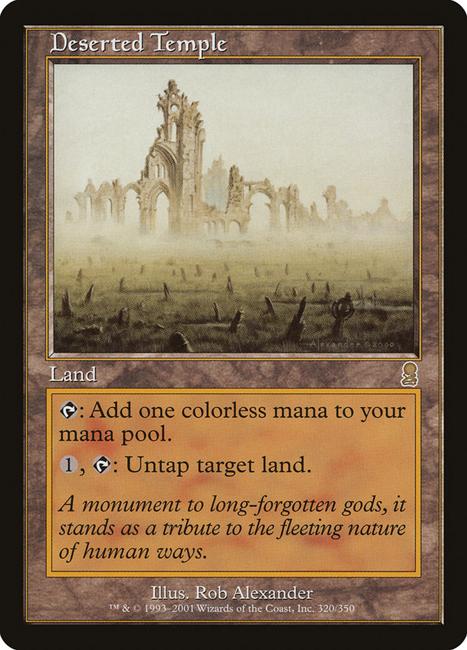 Deserted Temple [Odyssey] Magic: The Gathering