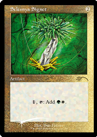 Selesnya Signet (Retro) (Foil Etched) [Secret Lair Drop Series] Magic: The Gathering
