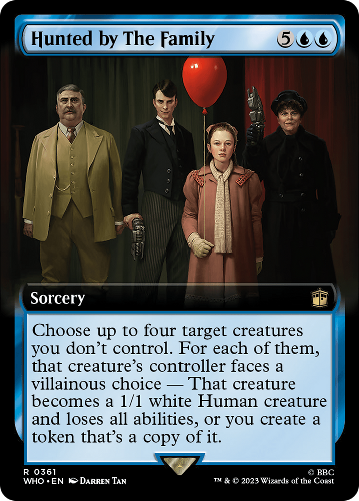 Hunted by The Family (Extended Art) [Doctor Who] Magic: The Gathering