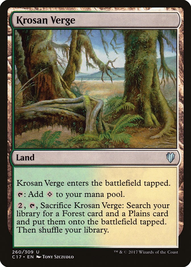 Krosan Verge [Commander 2017] Magic: The Gathering