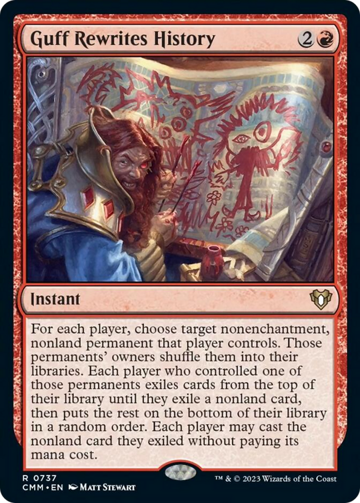 Guff Rewrites History [Commander Masters] Magic: The Gathering