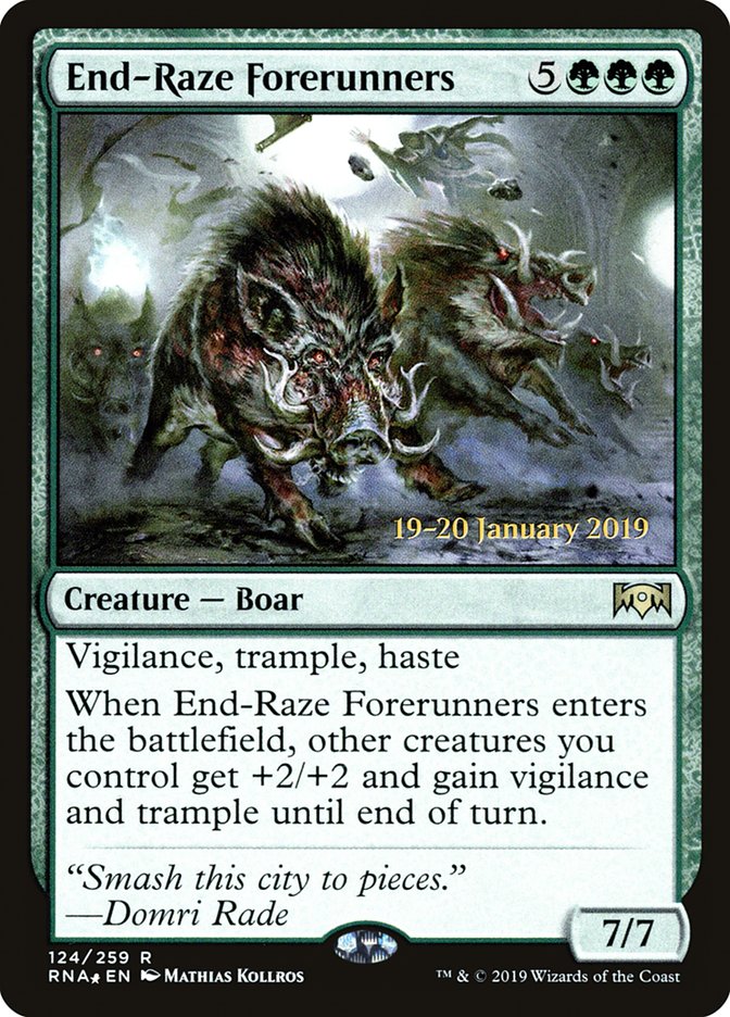 End-Raze Forerunners [Ravnica Allegiance Prerelease Promos] Magic: The Gathering
