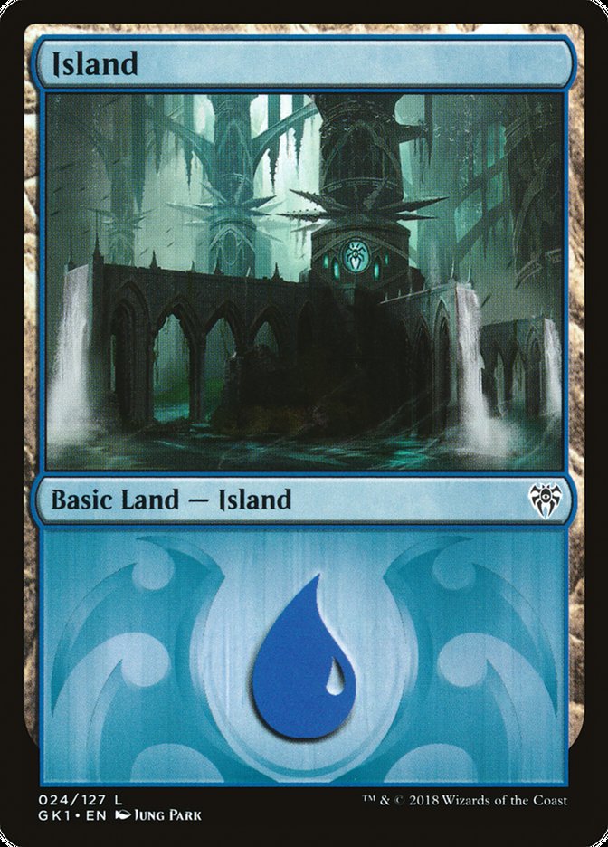 Island (24) [Guilds of Ravnica Guild Kit] Magic: The Gathering