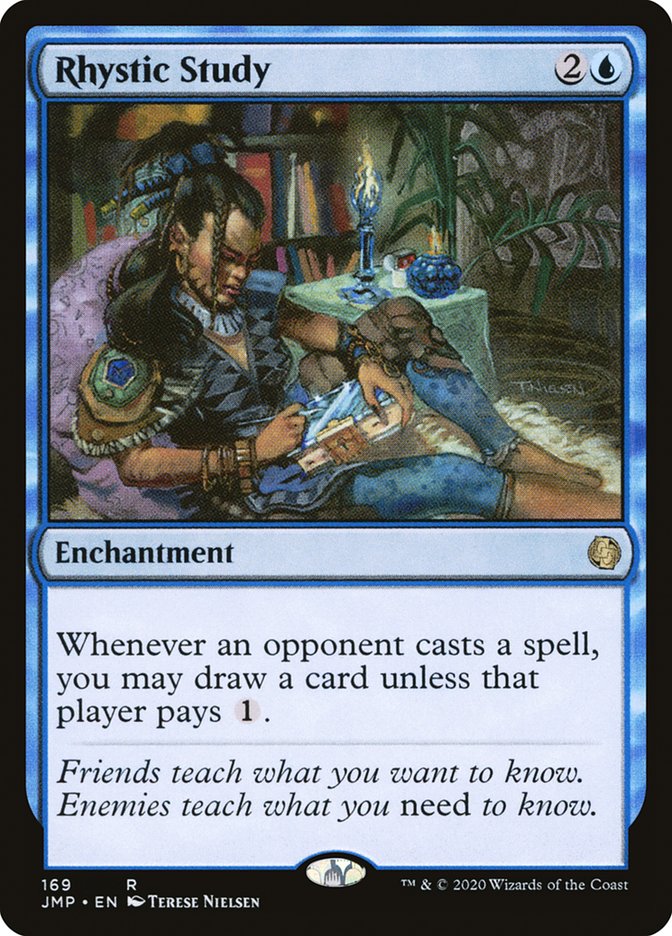 Rhystic Study [Jumpstart] Magic: The Gathering
