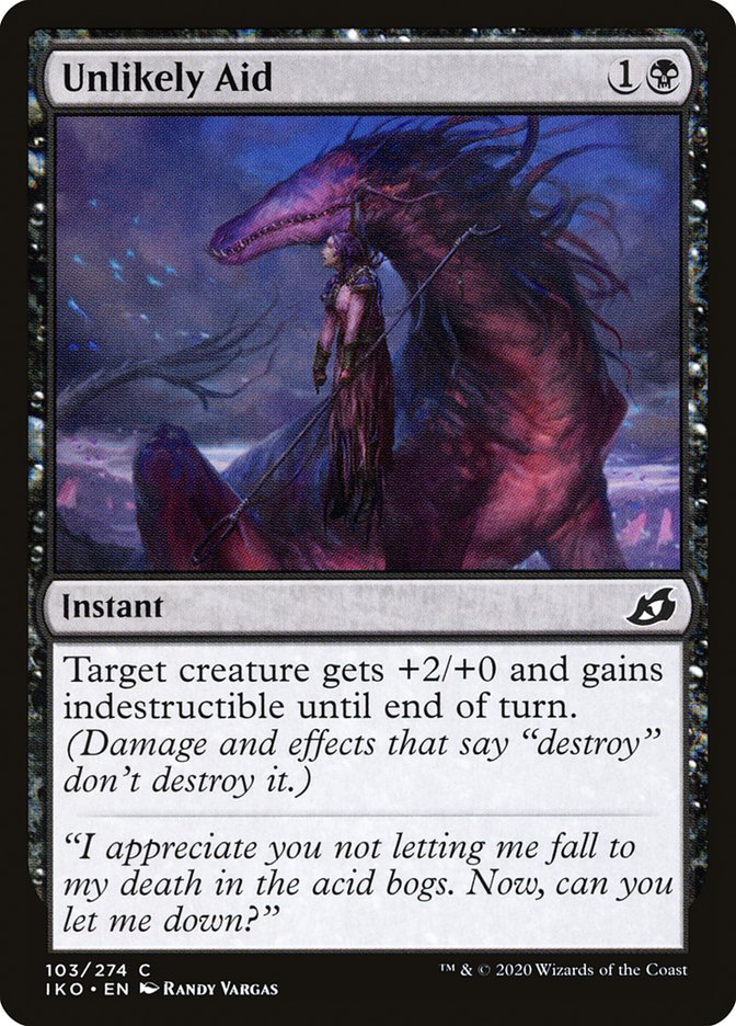 Unlikely Aid [Ikoria: Lair of Behemoths] Magic: The Gathering