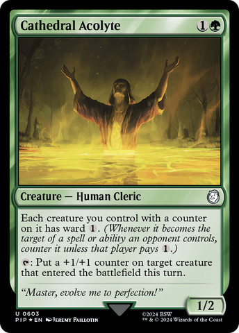 Cathedral Acolyte (Surge Foil) [Fallout] Magic: The Gathering