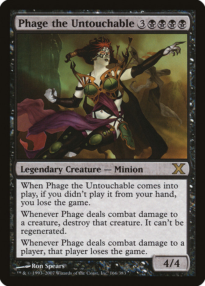 Phage the Untouchable [Tenth Edition] Magic: The Gathering