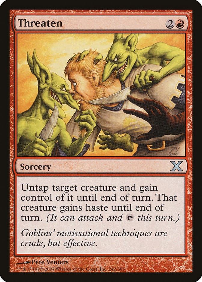 Threaten [Tenth Edition] Magic: The Gathering
