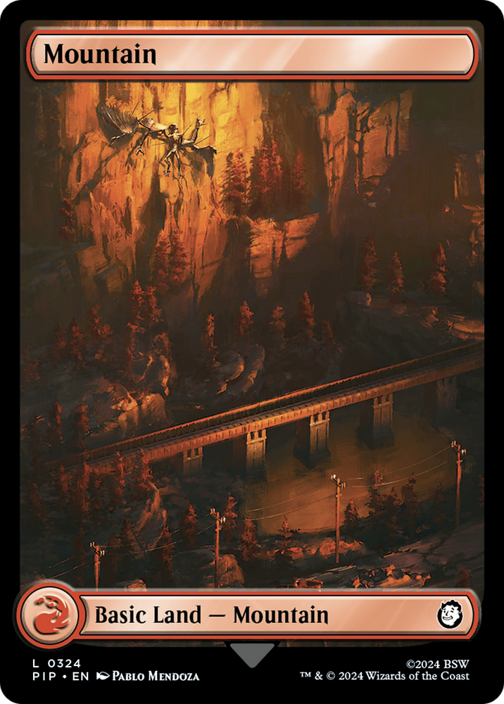 Mountain (0324) [Fallout] Magic: The Gathering