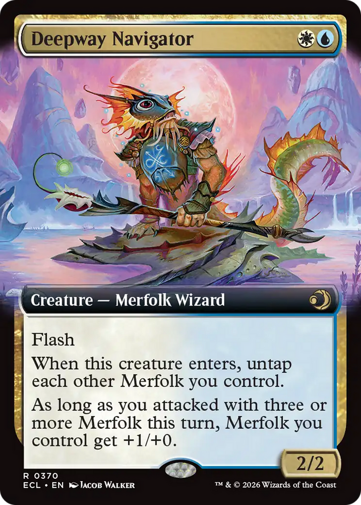Deepway Navigator (Extended Art) [Lorwyn Eclipsed] Magic: The Gathering