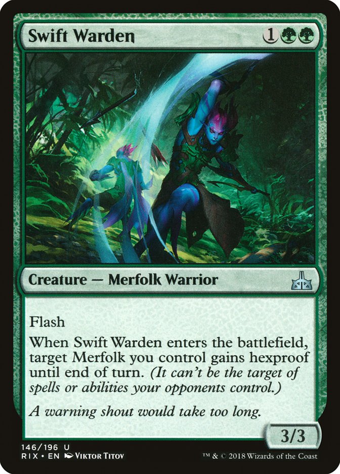 Swift Warden [Rivals of Ixalan] Magic: The Gathering