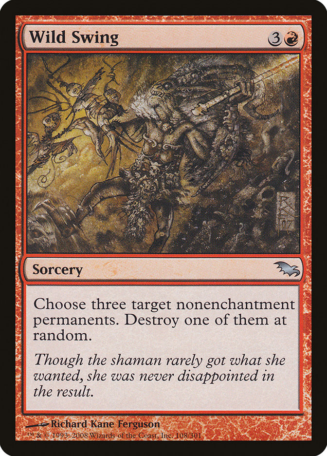 Wild Swing [Shadowmoor] Magic: The Gathering